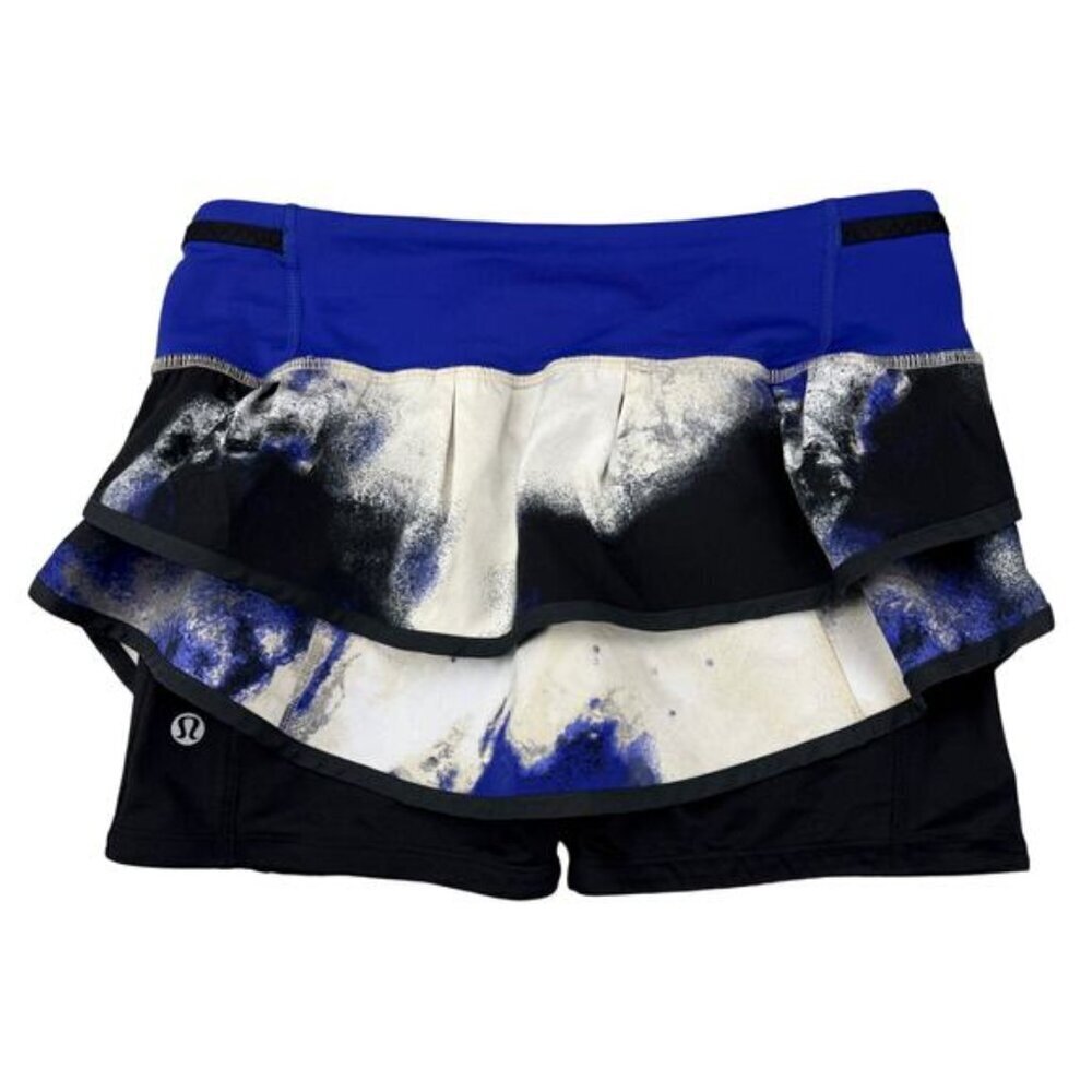 Lululemon Run: Speed Squad Skirt Milky Way Multi Print / Pigment Blue Size 4 - Picture 12 of 13